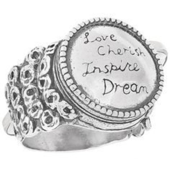 Silpada | .925 Sterling Silver - Love Cherish Inspire Dream Ring R2821 Size 8
